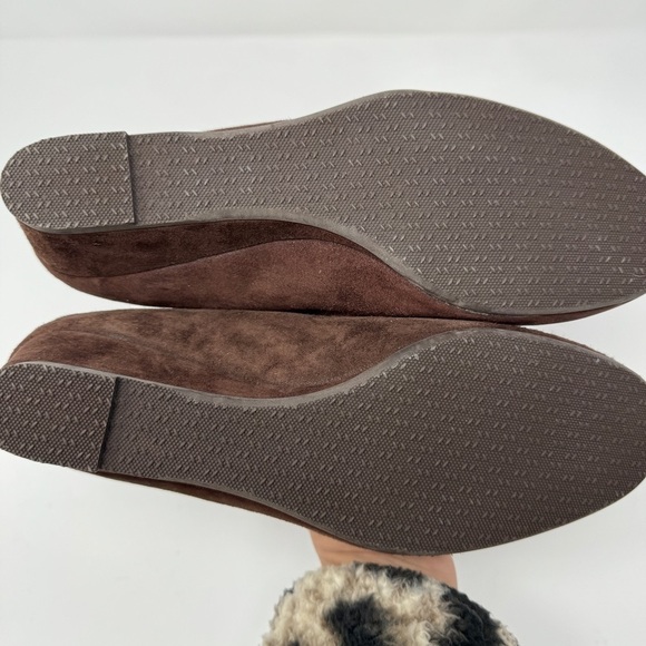 SAS Brown Suede Sophia Wedge Pumps - Picture 5 of 7